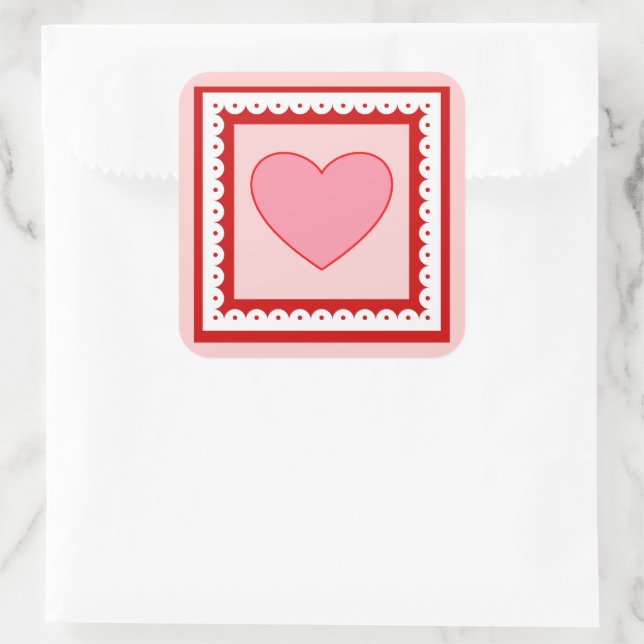 Heart Valentine's Day Stickers (Tasche)