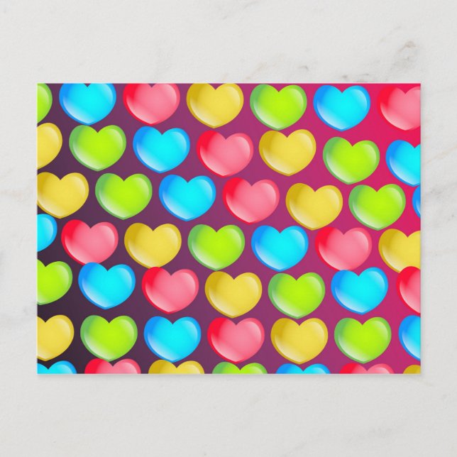 Heart Wallpaper Postkarte (Vorderseite)