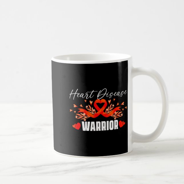 Heart Warrior Girls Red Heart Disease Awareness Mo Kaffeetasse (Rechts)