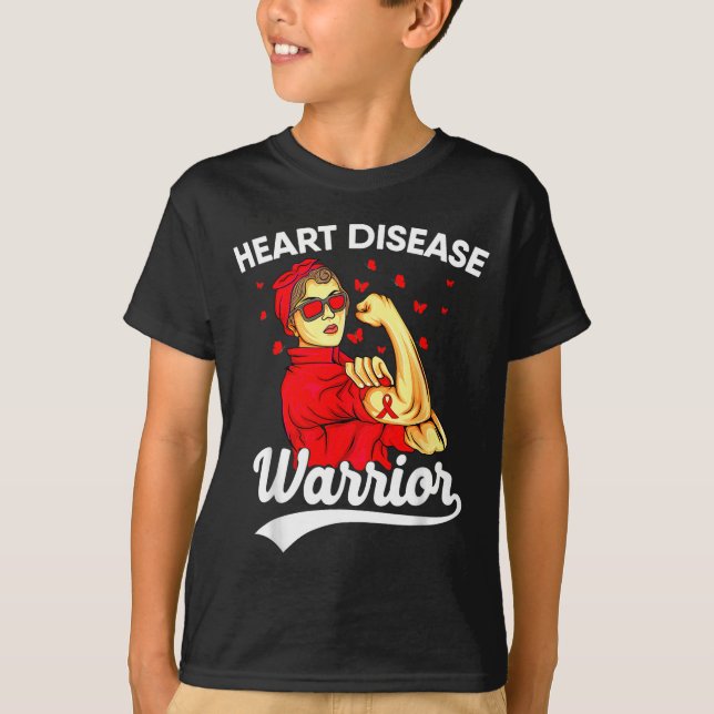 Heart Warrior Unbreakable Women Red Heart Disease  T-Shirt (Vorderseite)