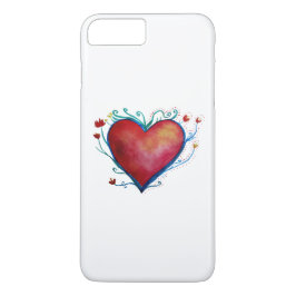 Heart Watercolor Apple iPhone 7 Plus, selten gibt Case-Mate iPhone Hülle