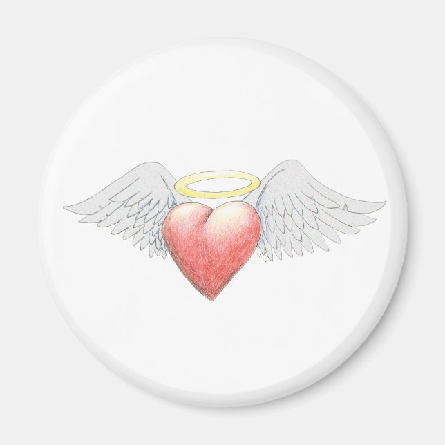 Heart Wing Halo Magnet (Vorne)