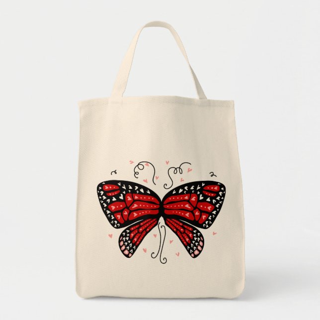 Heart Wings Tragetasche (Vorne)