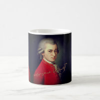 ♥ Heart Wolfgang Amadeus Mozart with signature ♥