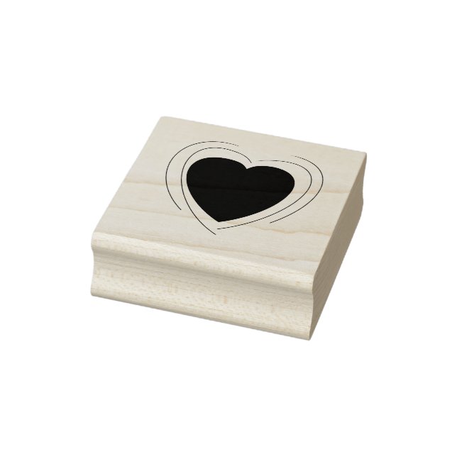 Heart Wood Art Briefmarke Gummistempel (Stempel)
