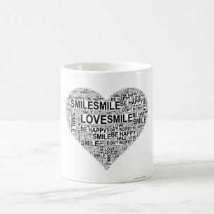 Heart Word Art Tasse
