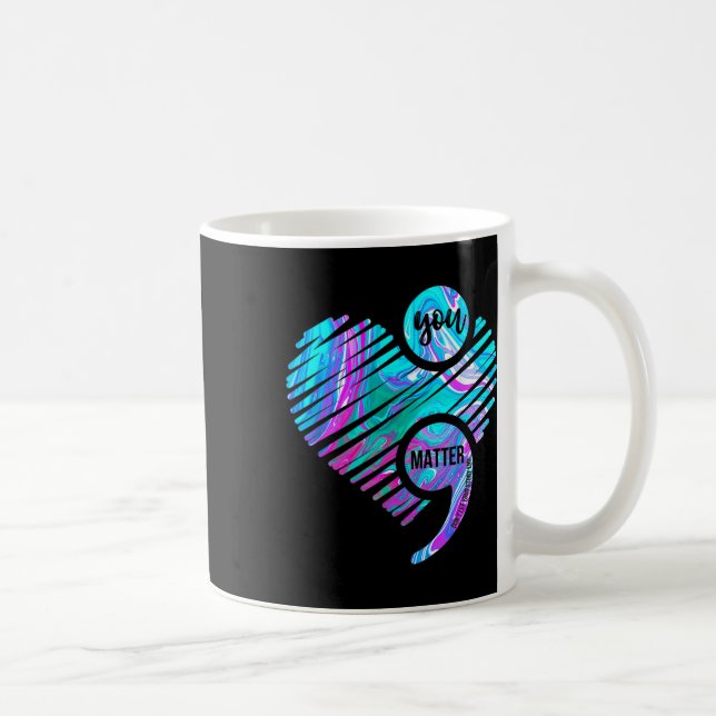 Heart you problem Lass nicht Story End Suicide Pre Kaffeetasse (Rechts)