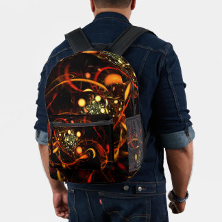 Heartbeat Abstrakt Art Bedruckter Rucksack