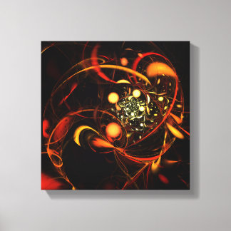 Heartbeat Abstrakt Art Black and White Leinwanddruck