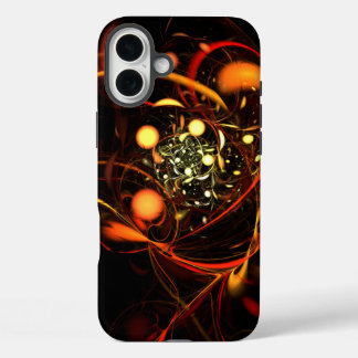 Heartbeat Abstrakt Art iPhone 16 Plus Hülle