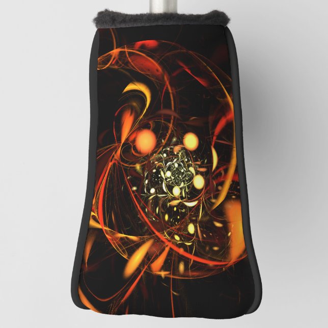 Heartbeat Abstrakt Art Golf Headcover (Rotieren 90)