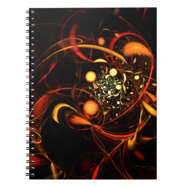 Heartbeat Abstrakt Art Notebook Notizblock (Vorderseite)