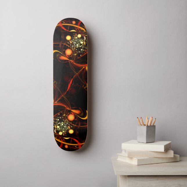 Heartbeat Abstrakt Art Skateboard (Wandkunst)