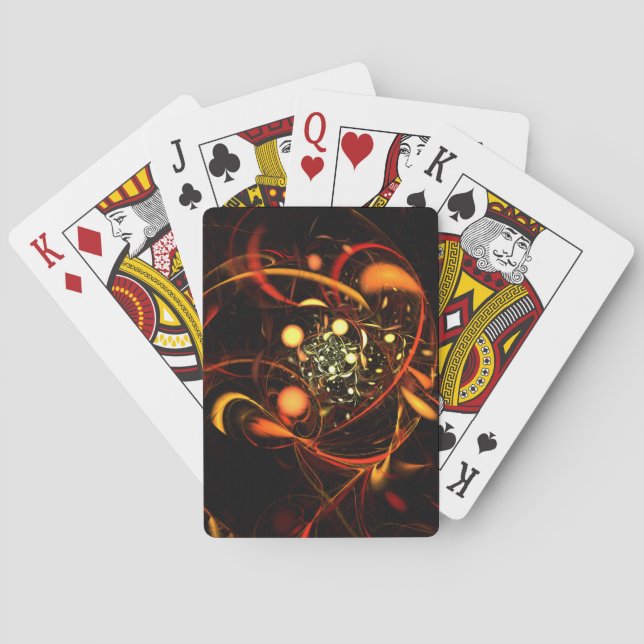 Heartbeat Abstrakt Art Spielkarten (Rückseite)