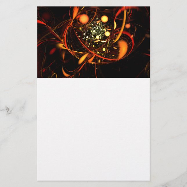 Heartbeat Abstrakt Art Stationery Briefpapier (Vorderseite)