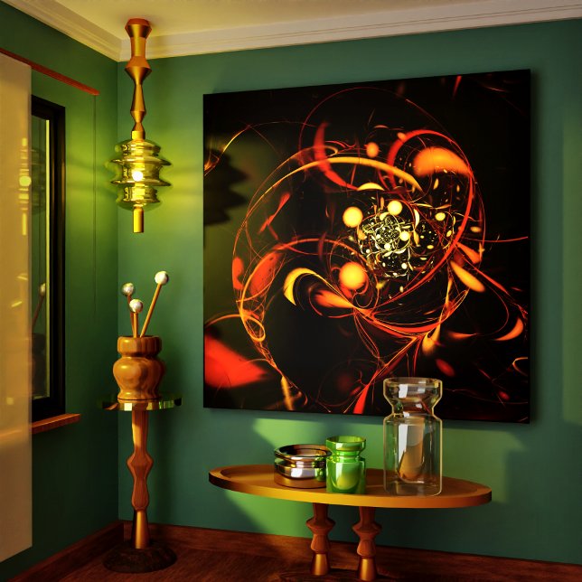 Heartbeat Abstrakt Art Wrapped Canvas Print Leinwanddruck (Heartbeat Abstract Art Wrapped Canvas Print)