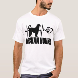 Heartbeat - Afghan Hund - Hund Paw Bester Freund T-Shirt