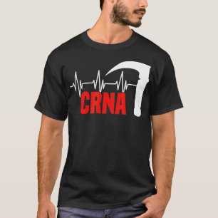 Heartbeat Anästhesie Nurse CRNA Anästhesiologie un T-Shirt