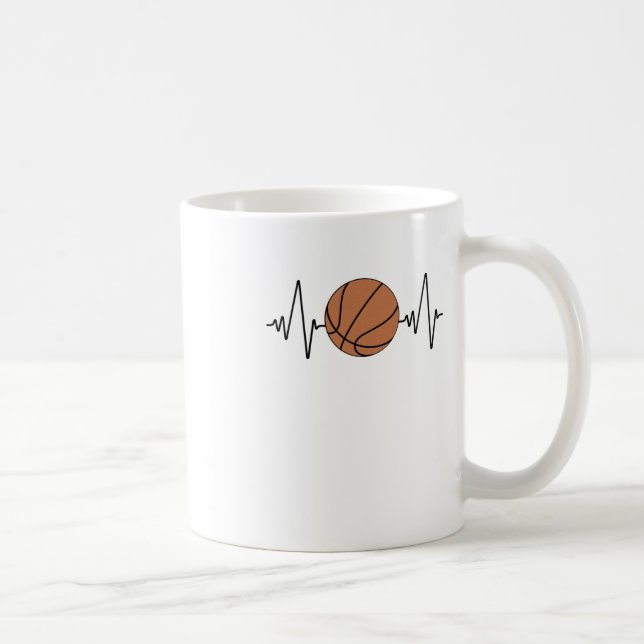 Heartbeat Basketball Kaffeetasse (Rechts)