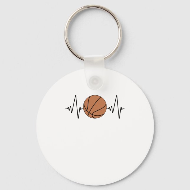 Heartbeat Basketball Schlüsselanhänger (Vorderseite)