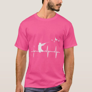Heartbeat Bird Shooting Jagd Ente Gänse Hunter T-Shirt