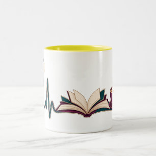 Heartbeat Books Coffee Doctor Zweifarben-Tasse Zweifarbige Tasse