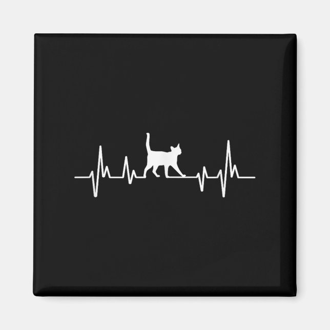 Heartbeat Cat  Magnet (Vorne)