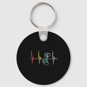 Heartbeat-Controller für Nerd-Multiplayer-Gaming Schlüsselanhänger