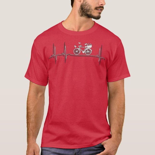 Heartbeat Cycling I Liebe Bike 2 T-Shirt (Vorderseite)