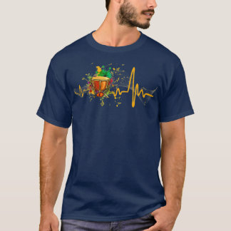 Heartbeat Djembe Drum Funny für Djembe Lover T-Shirt