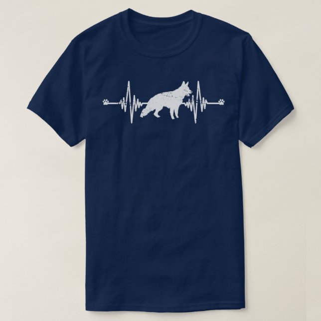 Heartbeat Dog T-Shirt (Design vorne)