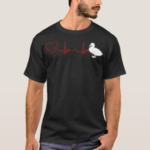 Heartbeat Eend Black Lab Golden Retriever T-Shirt