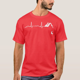 Heartbeat EKG Caving Spelunking Cavers Caver Höhle T-Shirt