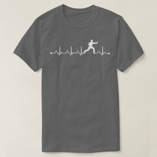 Heartbeat EKG Judo Lovers - Geschenk T-Shirt (Design vorne)