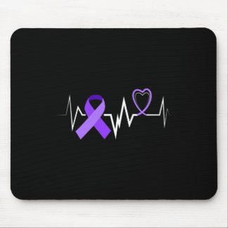 Heartbeat Epilepsy Ribbon Epilepsie Disease Awaren Mousepad