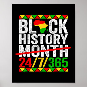 Heartbeat Fist Black History Montag Afrika Amerika Poster
