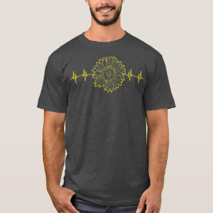 Heartbeat Florist Gelbe Blume Blumenbluse T-Shirt