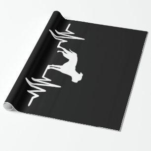 Heartbeat French Bulldog Pulse Geschenkpapier