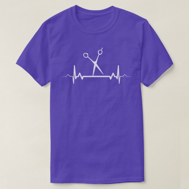 Heartbeat Friseur T-Shirt (Design vorne)