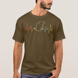 Heartbeat Hamster Mama Hamster Vater Retro Vintag T-Shirt