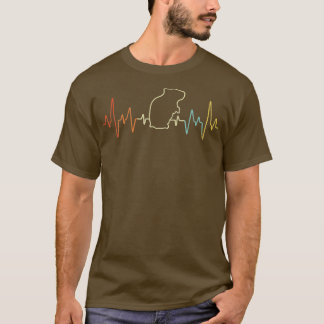 Heartbeat Hamster Mama Hamster Vater Retro Vintag T-Shirt