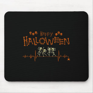 Heartbeat Happy Halloween Doktor Nurse Mousepad