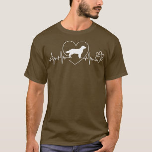 Heartbeat Heart Golden Retriever Puppy Downer P T-Shirt
