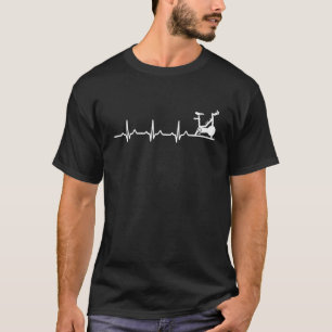 Heartbeat Heartline Herzfrequenz Spin Bike T-Shirt