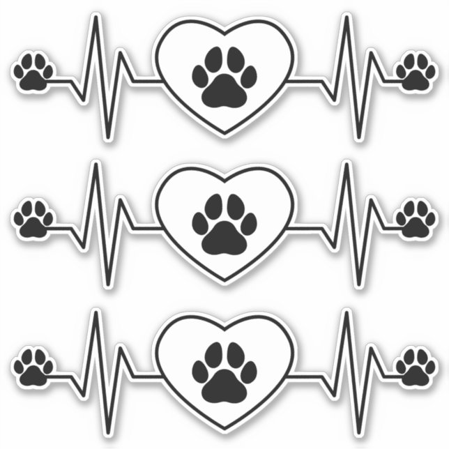 Heartbeat Hund und Heart Cloning and Sticker (Vorderseite)