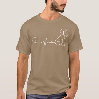 Heartbeat Hunde Mein Herz schlägt für Hunde Gesche T-Shirt