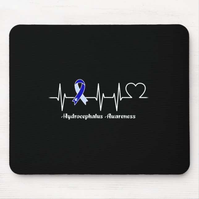 Heartbeat Hydrocephalus Warrior Mousepad (Vorne)