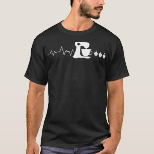Heartbeat I Funny Pastry I Baker Backen T-Shirt
