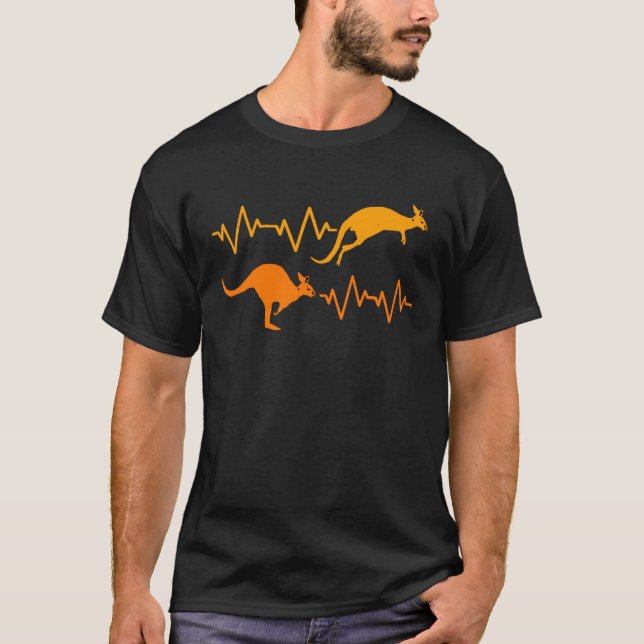 Heartbeat Kangaroo Pullover Hoodie (Vorderseite)
