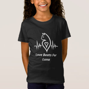 Heartbeat - Katze - Personalisierte Liebe für Haus T-Shirt